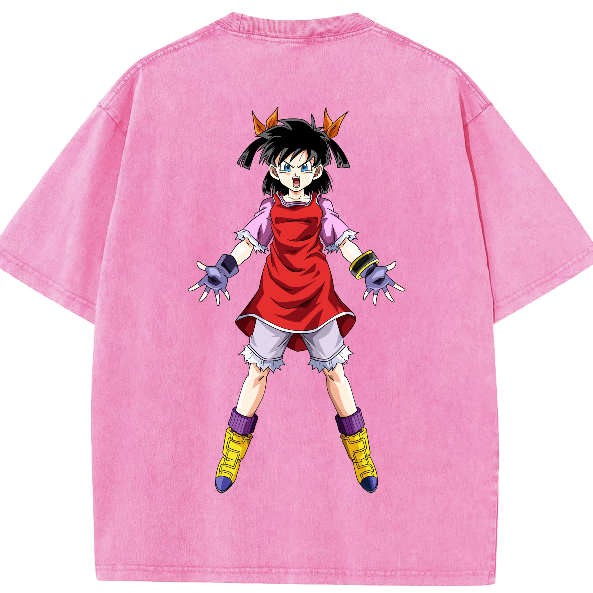 （画像用） ドラゴンボール パン DRAGON BALL Pan 綿100% ヴィンテージ風 半袖Tシャツ（背面プリント）